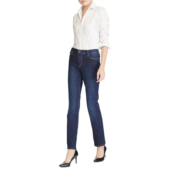 Lauren Ralph Lauren-[8]Mid-Rise Straight Jean - Picture 1 of 5